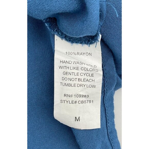 Surf Gypsy Colorful Floral Embroidered Off-The-Shoulder Dress/Swim Cover Up Med - Picture 9 of 10